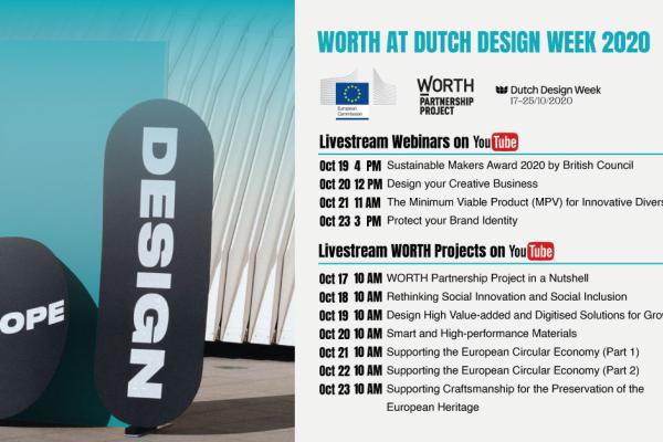 WORTH TAKES PART TO THE DUTCH DESIGN WEEK 2020